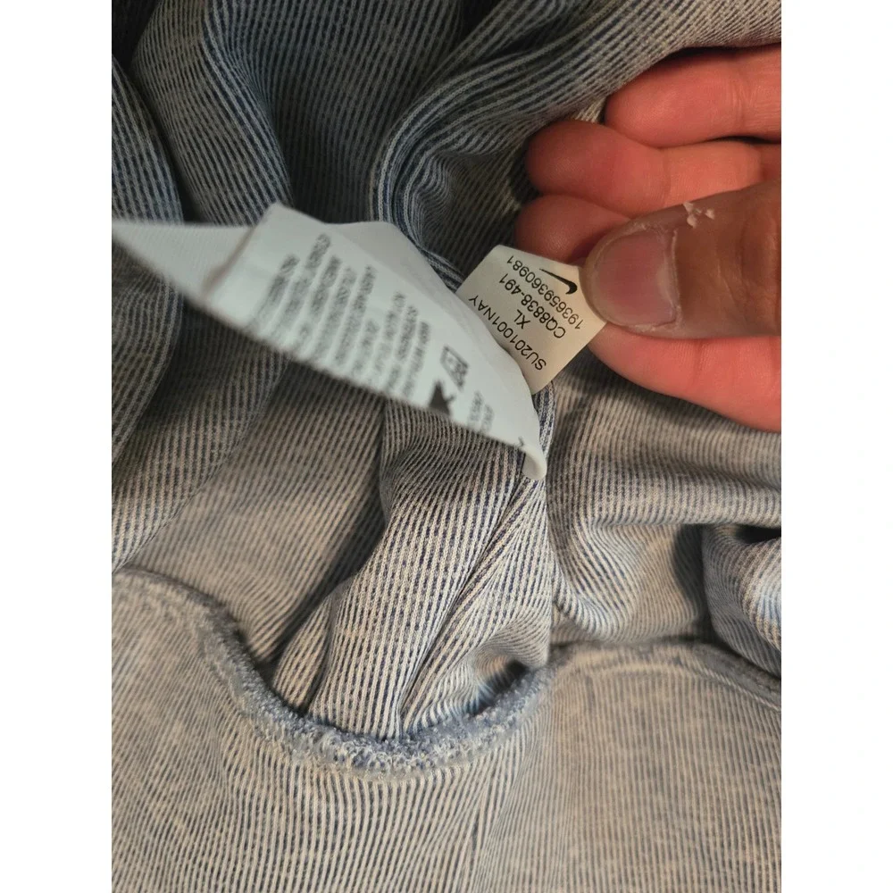 Nike Dri-FIT Women's XL Training Shorts Heather Gray Ribbed Athletic Lounge - Picture 4 of 4